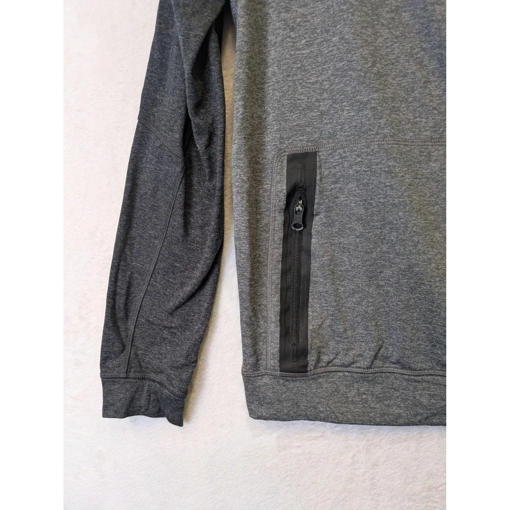 American Eagle Outfitters Men's‎ Size S Flex Hoodie Gray Heathered Raglan